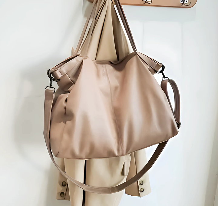 Soft Leather Shoulder Bag - GlimmaStyle