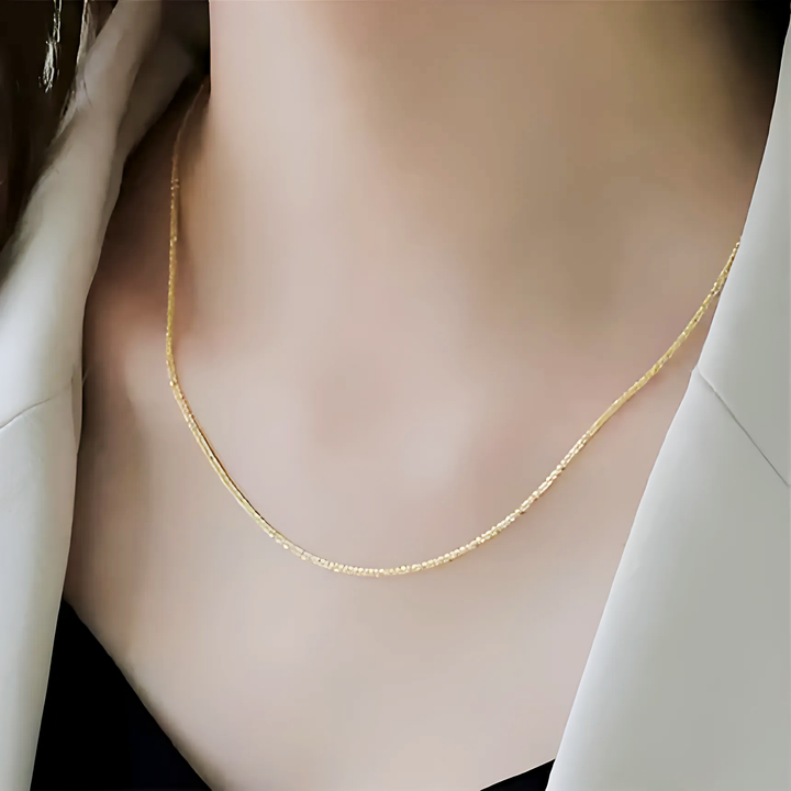 Sparkling Clavicle Chain Necklace - GlimmaStyle