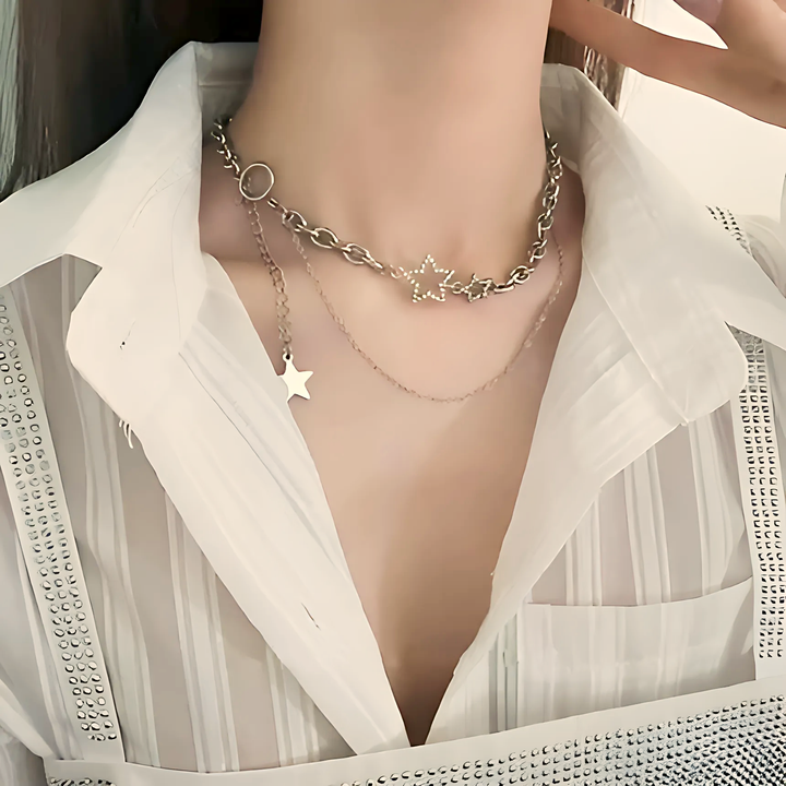 Star Charms Necklace - GlimmaStyle