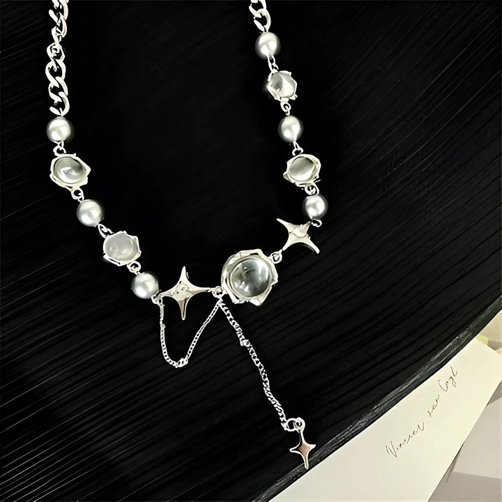 Star Geometric Crystal Chain Necklaces - GlimmaStyle