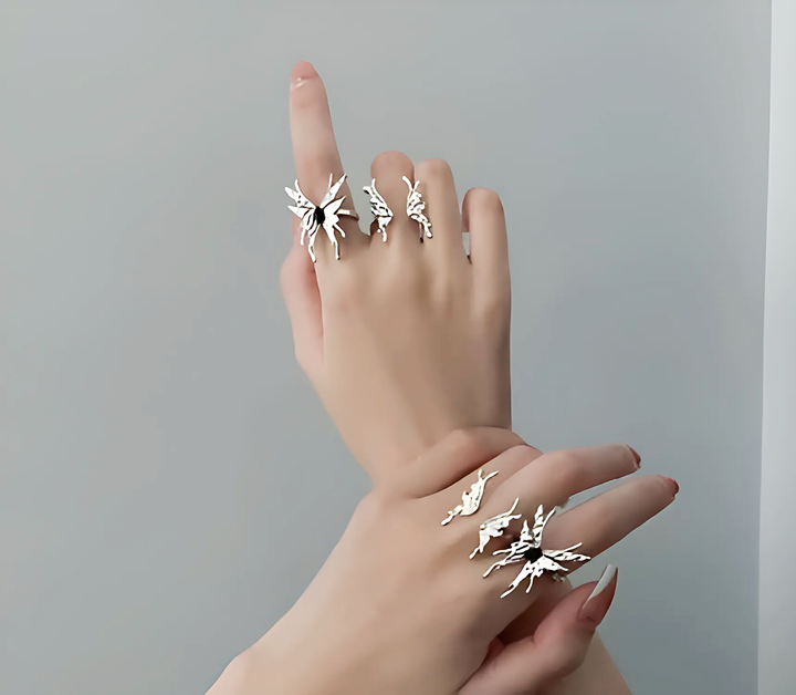 Sweet Cool Metal Butterfly Rings - GlimmaStyle