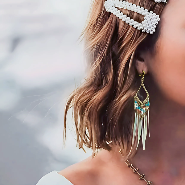 Tassels Feather Earrings - GlimmaStyle