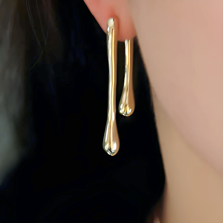 Trendy Geometric Drop Earrings - GlimmaStyle