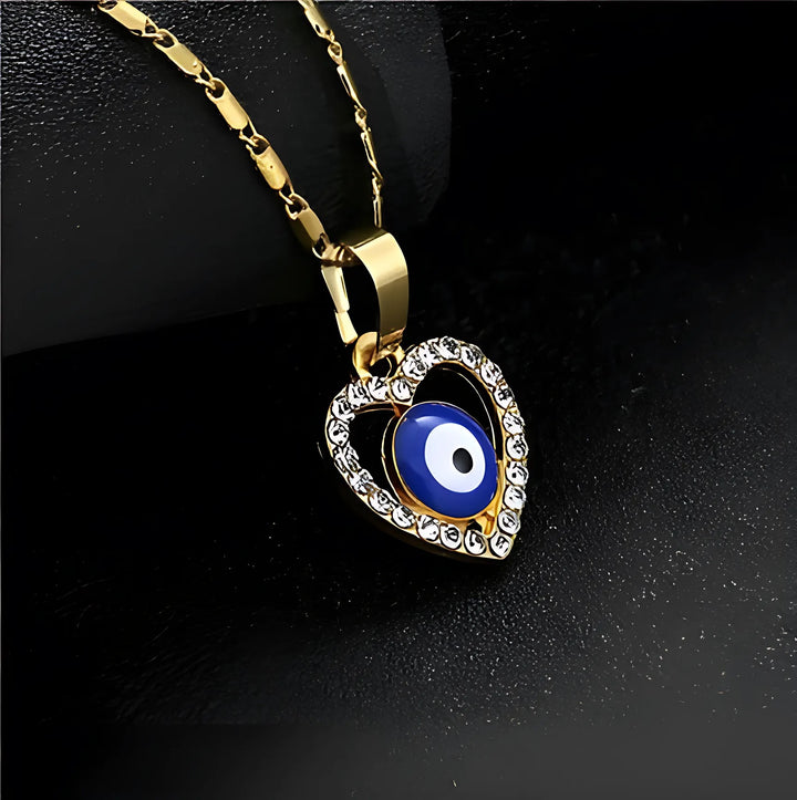 Turkish Blue Evil Eye Necklace - GlimmaStyle