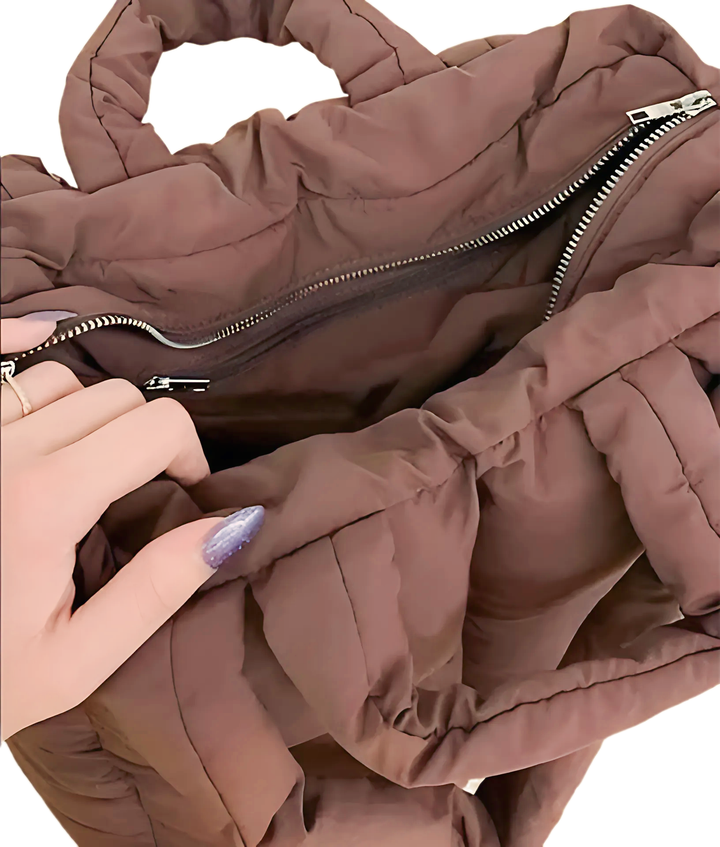Zipper Cotton-padded Jacket Bag - GlimmaStyle