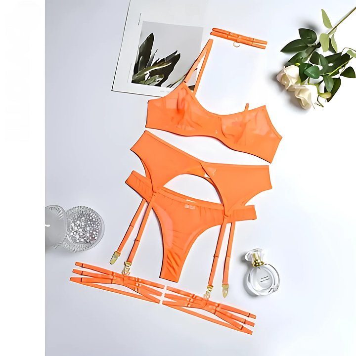 4 Pieces Sexy Erotic Lingerie - GlimmaStyle