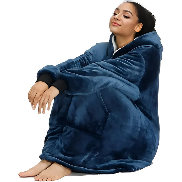 Comfy Oversized Blanket-Hoodie - GlimmaStyle