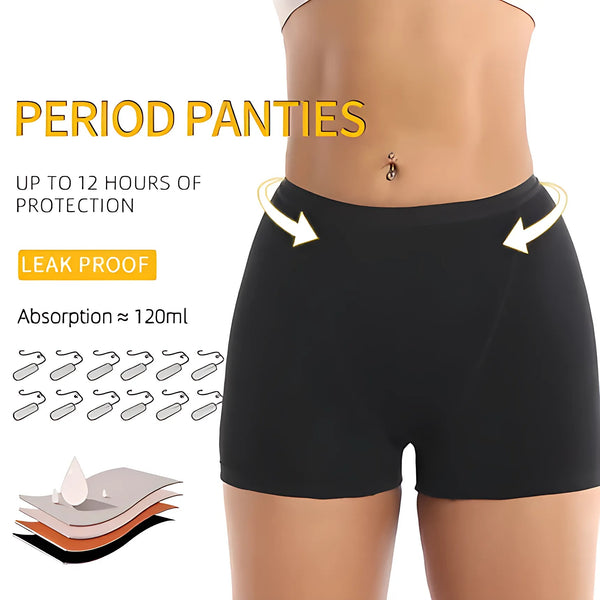 Cotton Physiological Menstrual Boxer Briefs - GlimmaStyle