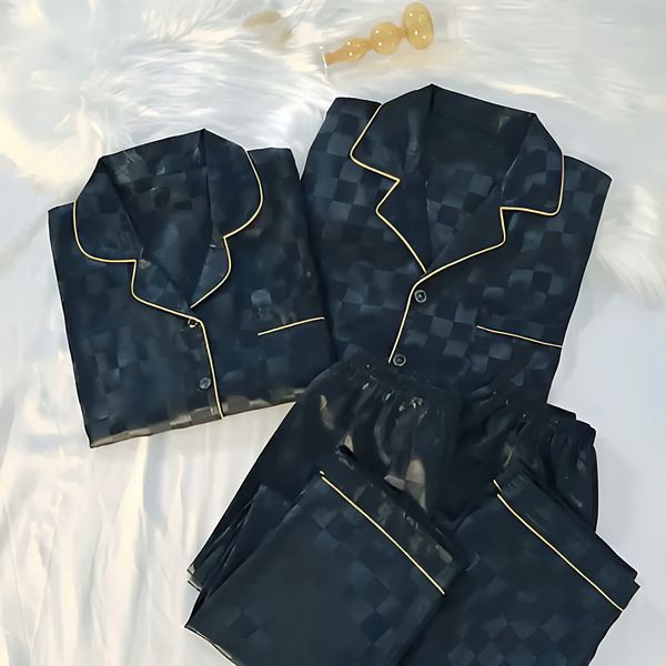 Couple Luxury Silk Pajamas Sets - GlimmaStyle