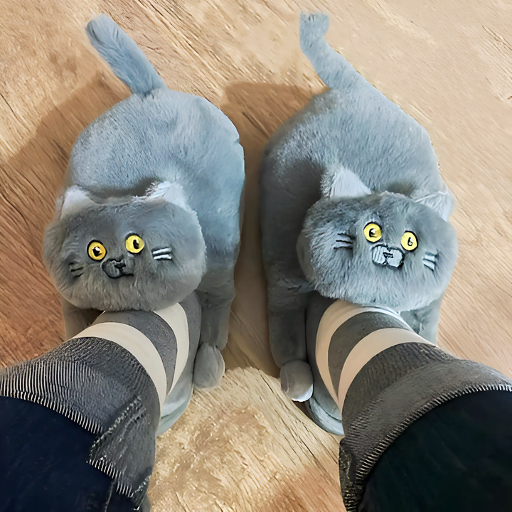 Cuddly Hug Cat Slippers - GlimmaStyle