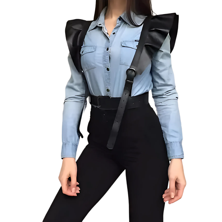 Double Shoulder Strap  Fashion Belt - GlimmaStyle