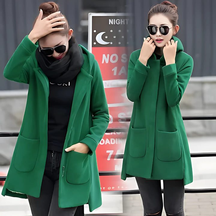 Fleece Long Hooded Coats - GlimmaStyle