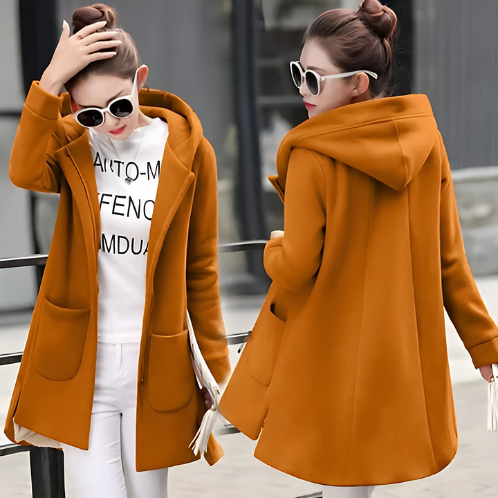 Fleece Long Hooded Coats - GlimmaStyle