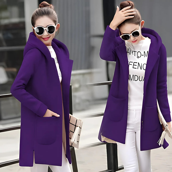 Fleece Long Hooded Coats - GlimmaStyle