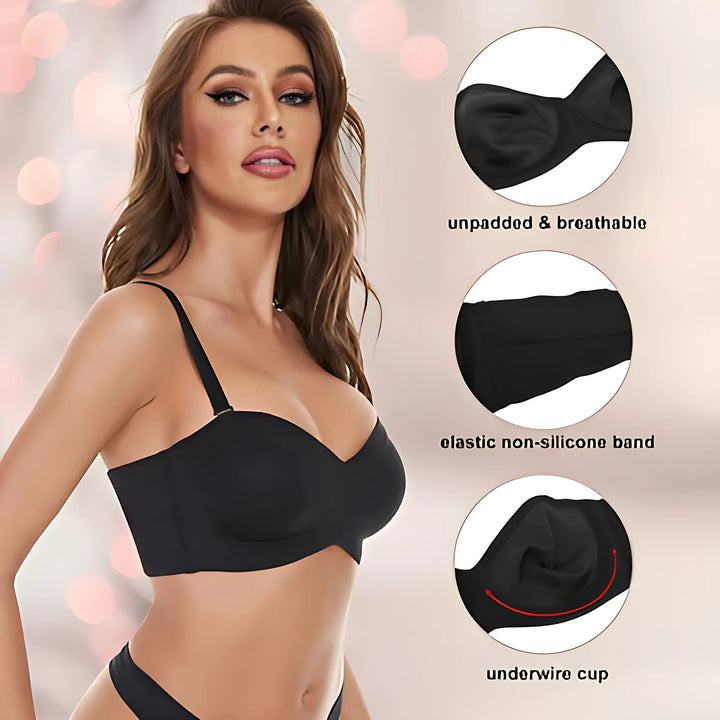 Full Support Strapless Bra - GlimmaStyle