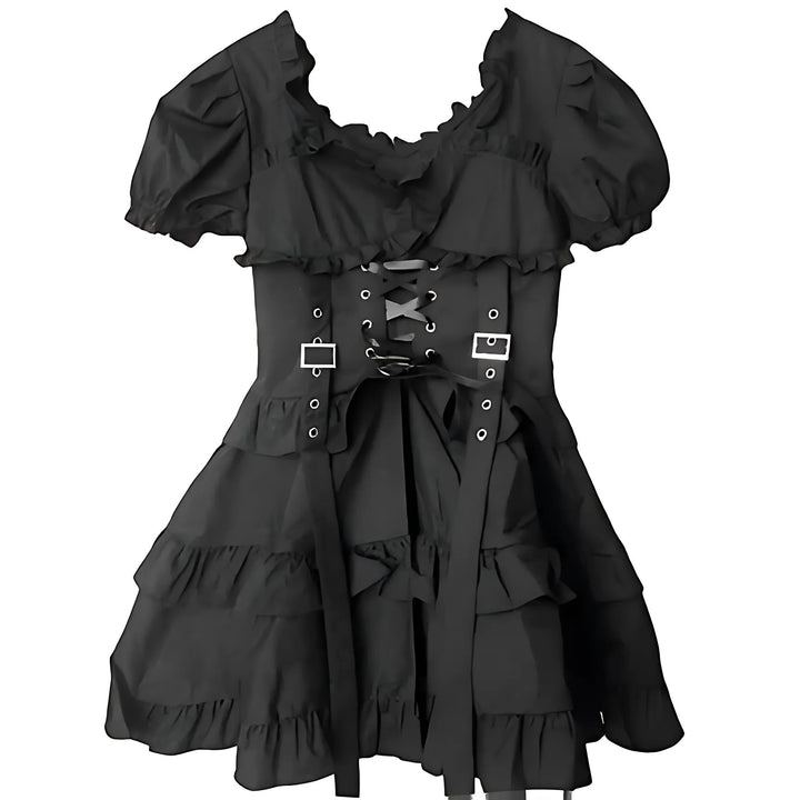 Gothic Women Black Dress - GlimmaStyle