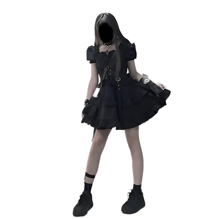 Gothic Women Black Dress - GlimmaStyle