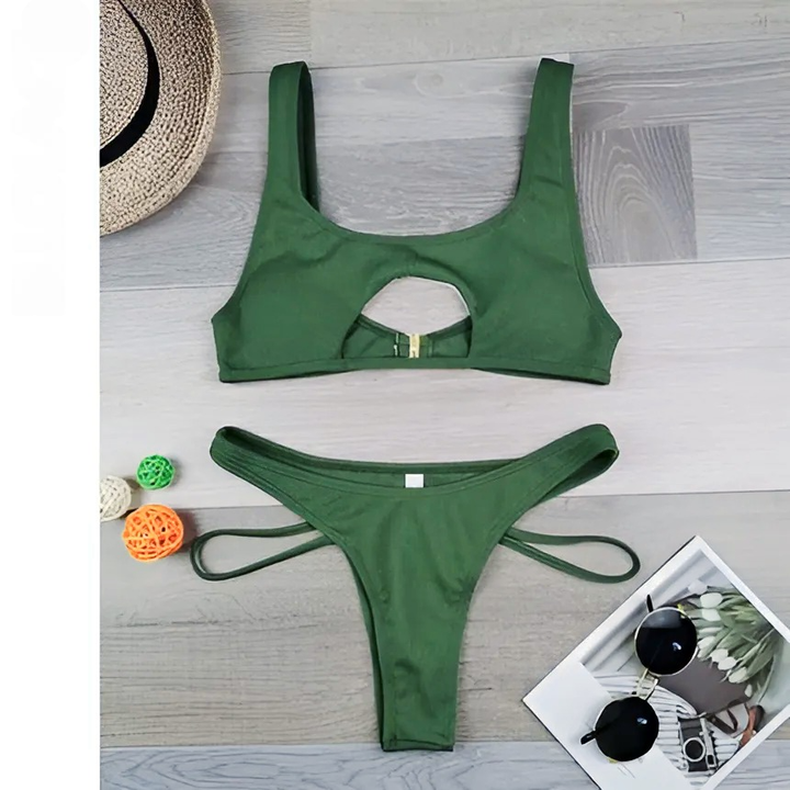 High Cut Hollow Out Micro Swimwear - GlimmaStyle