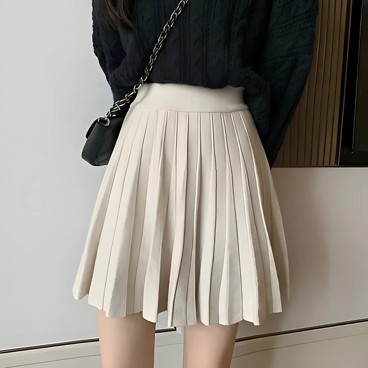 High Waist Knitted Mini Skirt for Women - GlimmaStyle