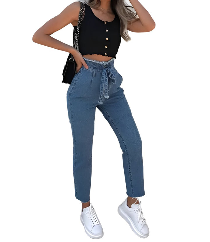 High Waisted Jeans - GlimmaStyle