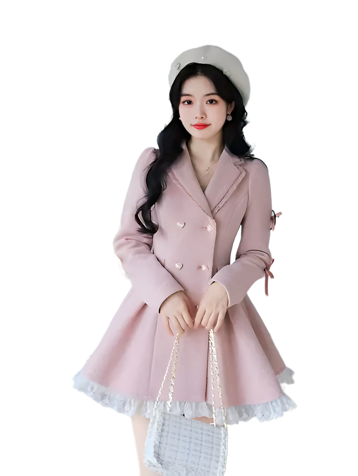 Korean Style Lace Party Mini Dress - GlimmaStyle