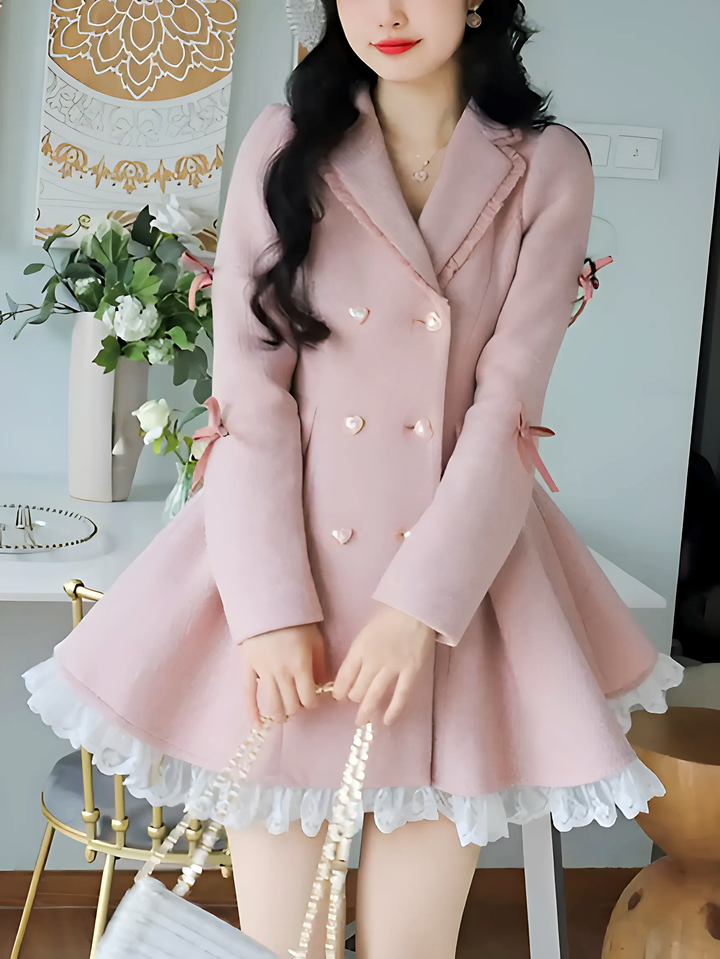 Korean Style Lace Party Mini Dress - GlimmaStyle