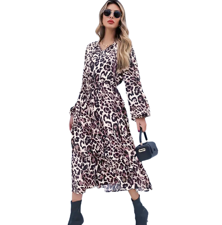 Leopard Dress - GlimmaStyle