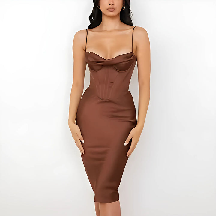 Satin Summer Dress - GlimmaStyle