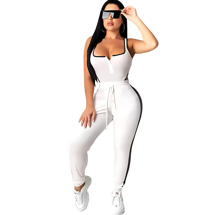 Velvet Bodysuit Pencil Pants Set - GlimmaStyle