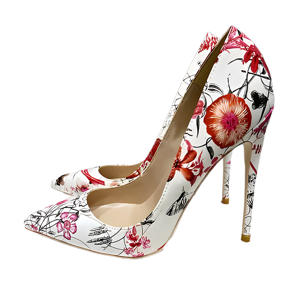 Veowalk Flowers Stiletto Pumps - GlimmaStyle