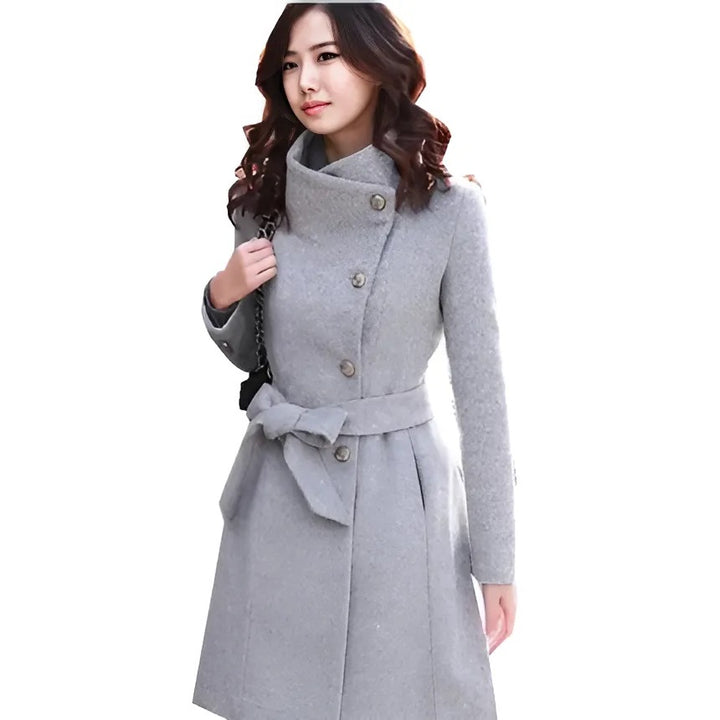 Winter Cashmere Long Women's Coat - GlimmaStyle