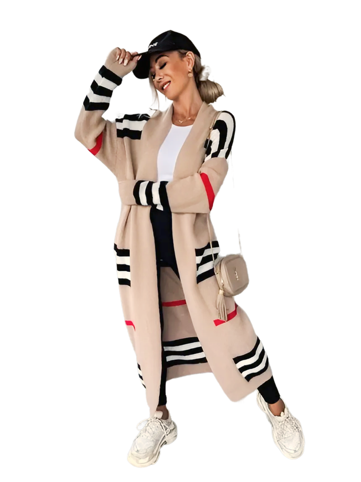 Women Stripe Sweater Casual Wear - GlimmaStyle