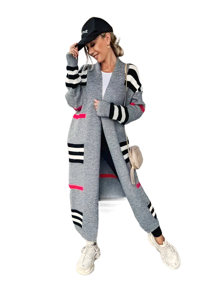 Women Stripe Sweater Casual Wear - GlimmaStyle