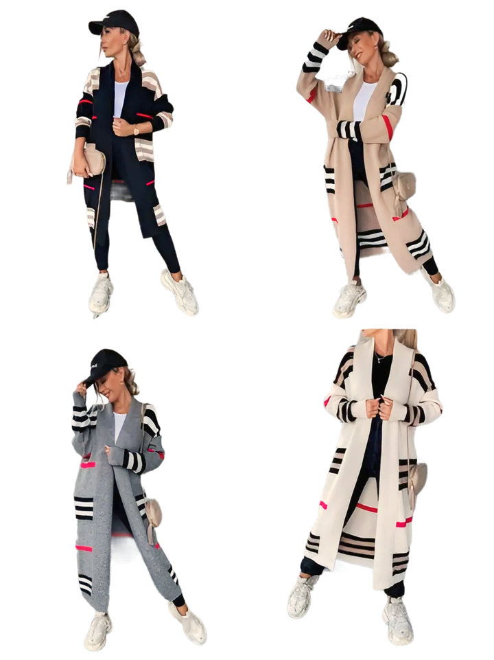 Women Stripe Sweater Casual Wear - GlimmaStyle