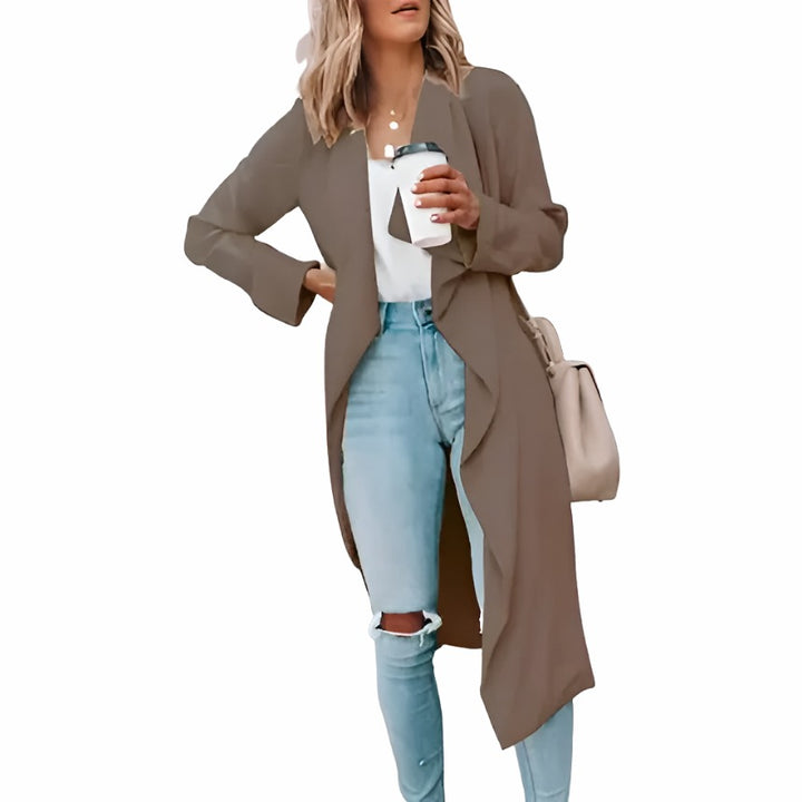 Women's Windbreaker Trench Coat - GlimmaStyle