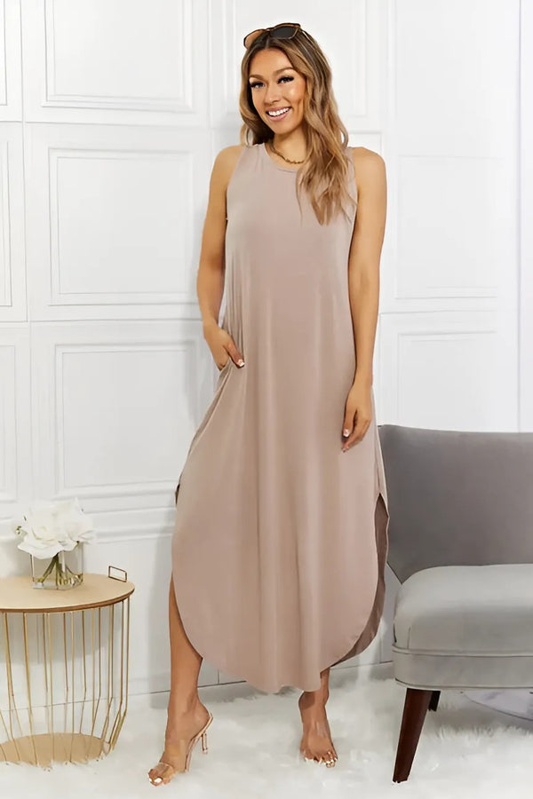 Zenana Full Size Maxi Dress - GlimmaStyle