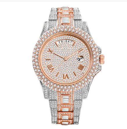 Full Iced Crystal Watch - GlimmaStyle