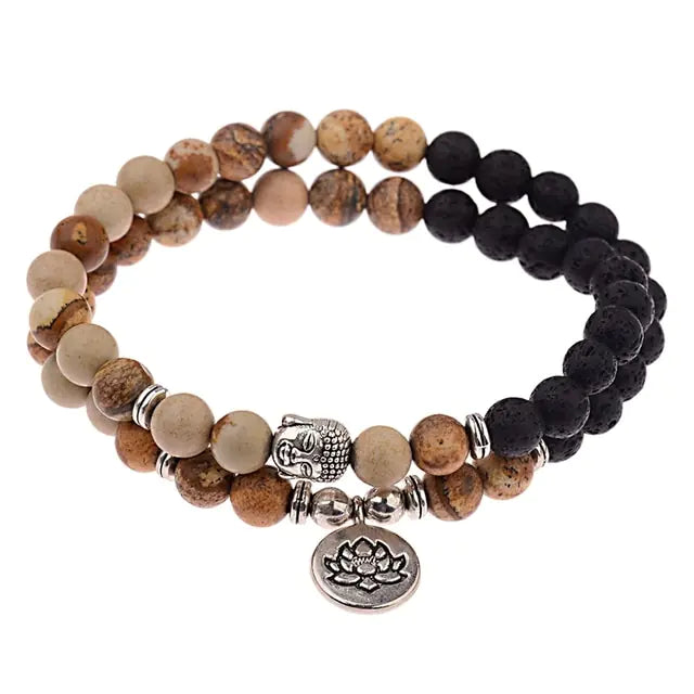 Charm Retro Buddha Bead Bracelet - GlimmaStyle