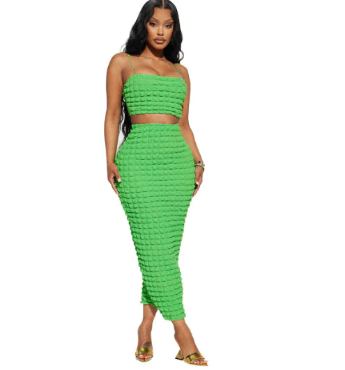 Textured Two Piece Set - GlimmaStyle