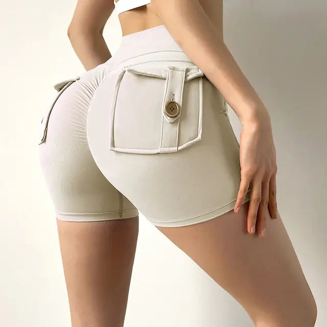 High Waist Workout Push Up Shorts - GlimmaStyle