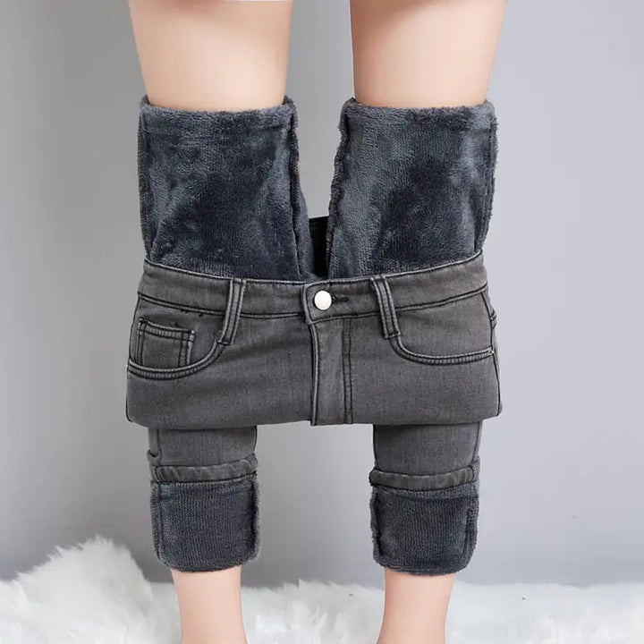 Fleece Lined Jeans - GlimmaStyle