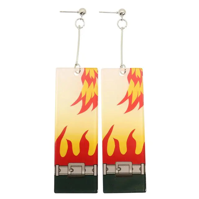 Acrylic Tanjiro Earrings - GlimmaStyle