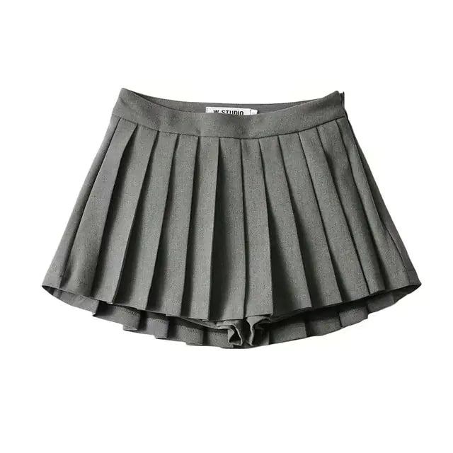 High Waist Side Zipper Skirt - GlimmaStyle