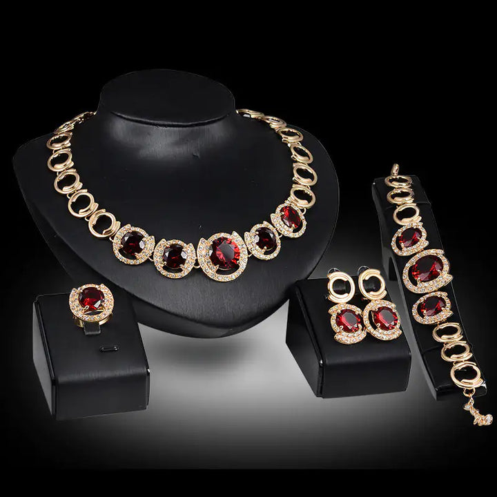 Gold Indian Bridal Jewelry Set - GlimmaStyle