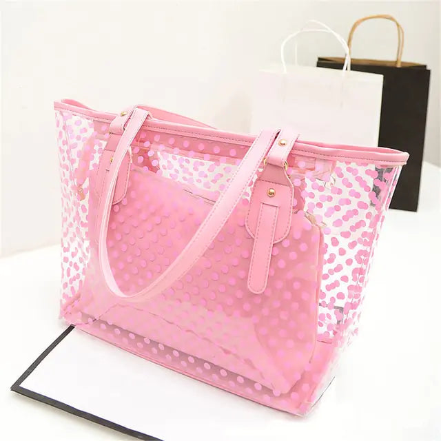 Candy Color Transparent Handbag - GlimmaStyle