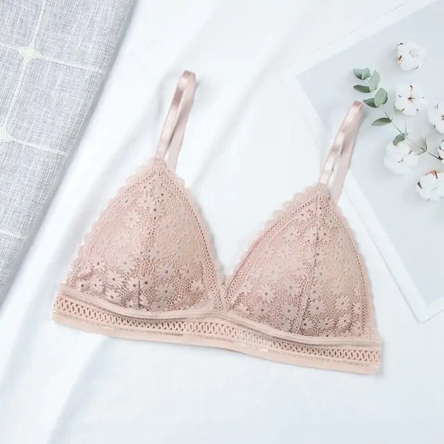 Sexy Floral Lace Bra - GlimmaStyle