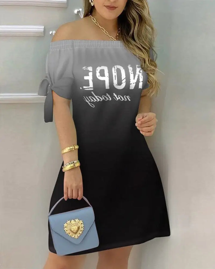 Women Off Shoulder Summer Mini Dress - GlimmaStyle