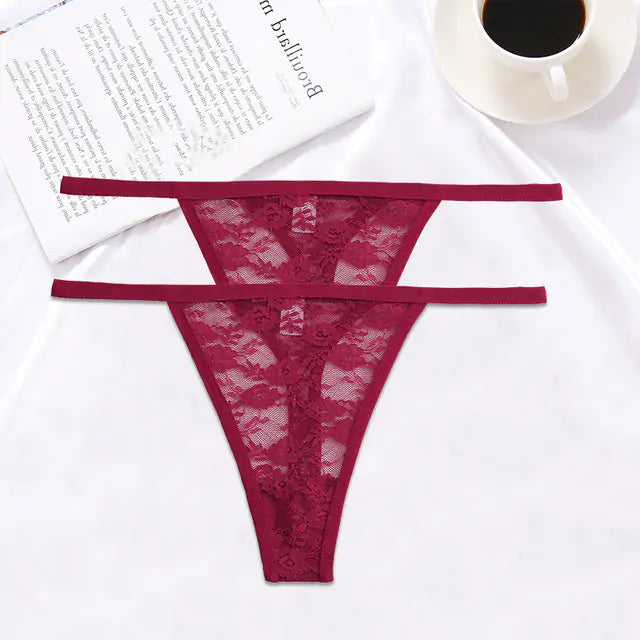 2PCS/Set Women Lace G-string Panties - GlimmaStyle