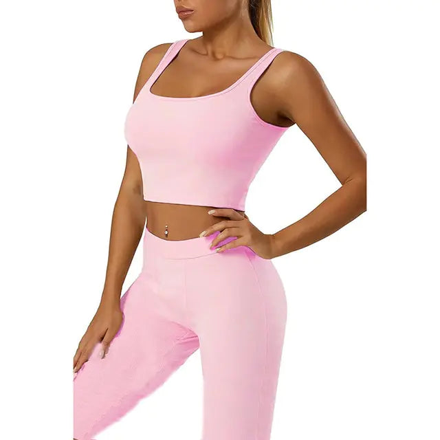 2 Piece Set Gym Active Wear - GlimmaStyle