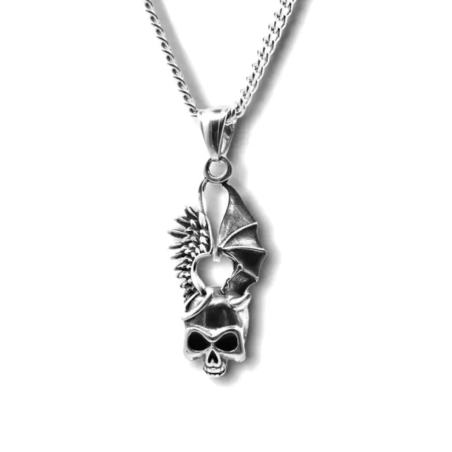 Punk Skull Sword Necklace - GlimmaStyle